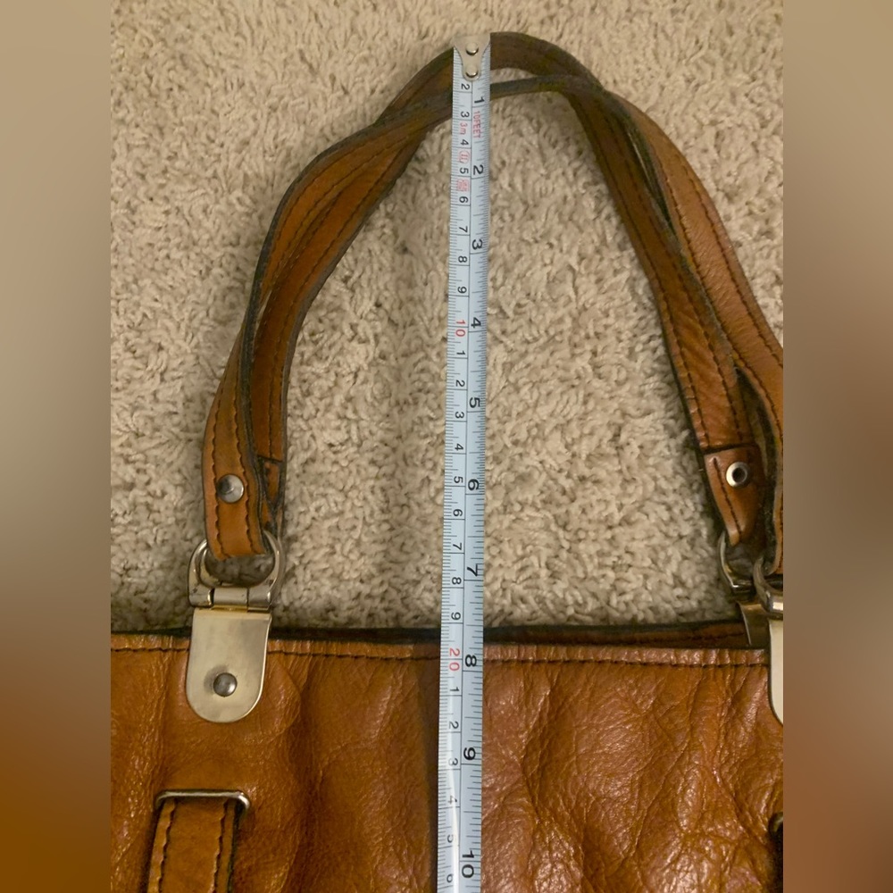 (Donated) Vintage Leather Tote Bag - Picture 13 of 14